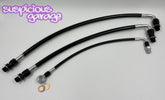 Suspicious Garage S13 Sr20det PTFE Turbo Lines using S14 Style Neck